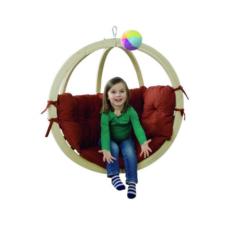 Amazonas Baby And Joy Hammock Kids Globo Terracotta Hanging Chair